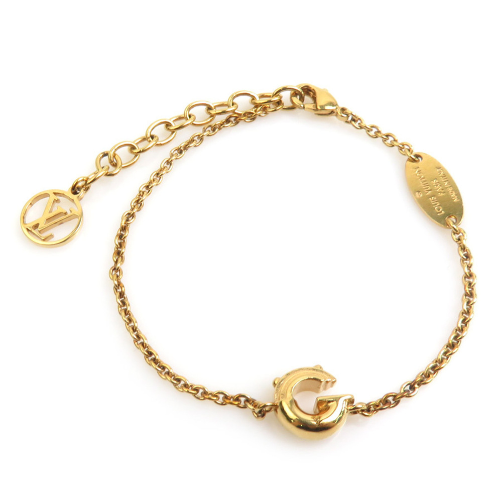 Louis Vuitton LOUIS VUITTON Bracelet LV&ME Initial G Metal Gold Women's M6716...